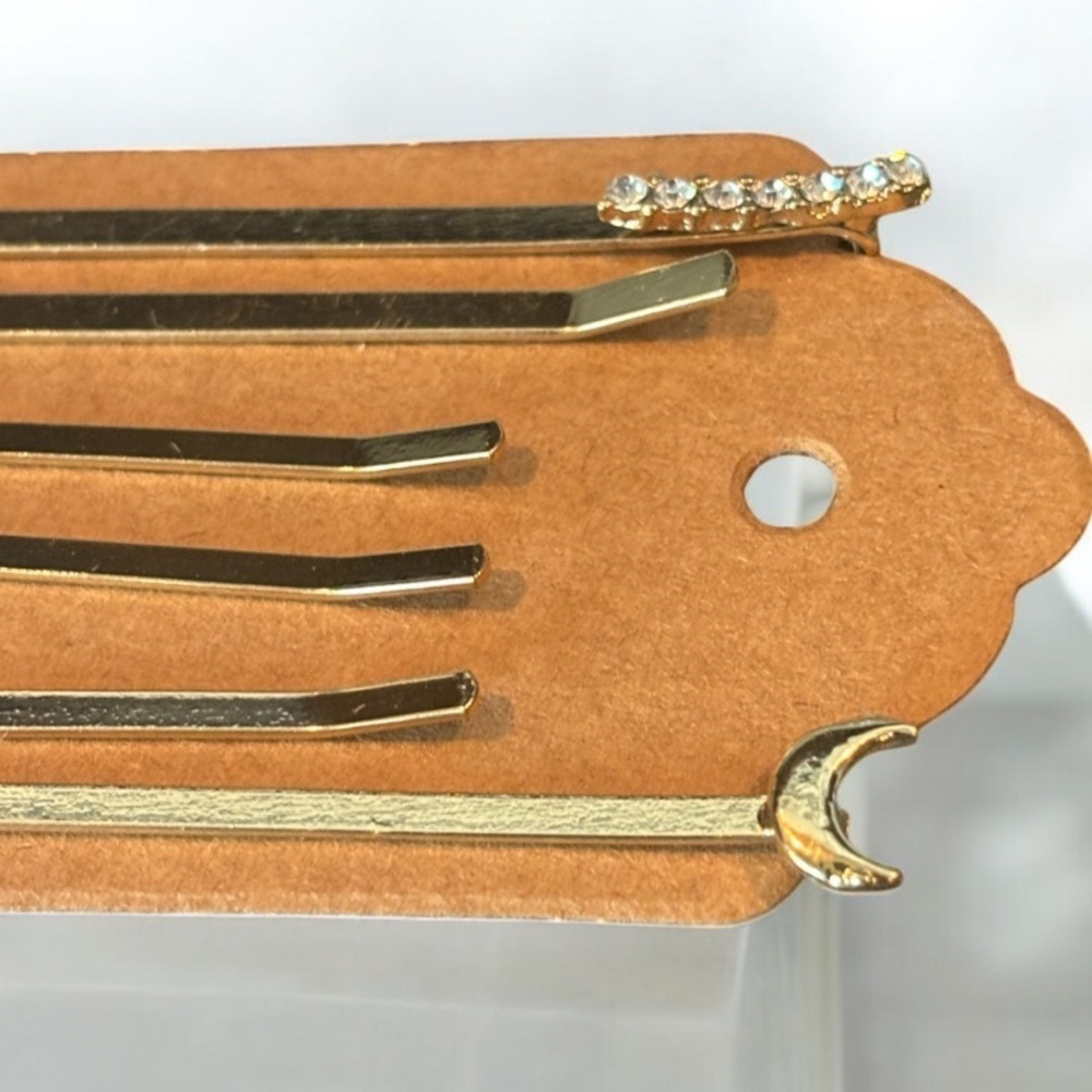 Serefina Gold Toned and Rhinestone Hair Pins NWOT - Picture 3 of 3